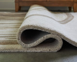 Rizwana Ivory/Brown/Gray Large Rug - Ornate Home