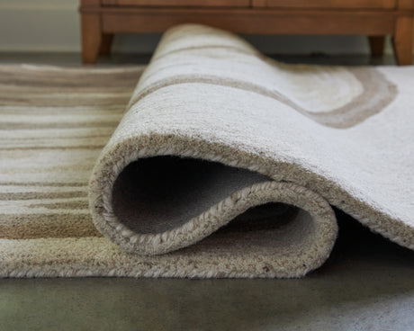 Rizwana Ivory/Brown/Gray Medium Rug - Ornate Home