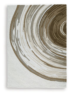 Rizwana Ivory/Brown/Gray Medium Rug - Ornate Home