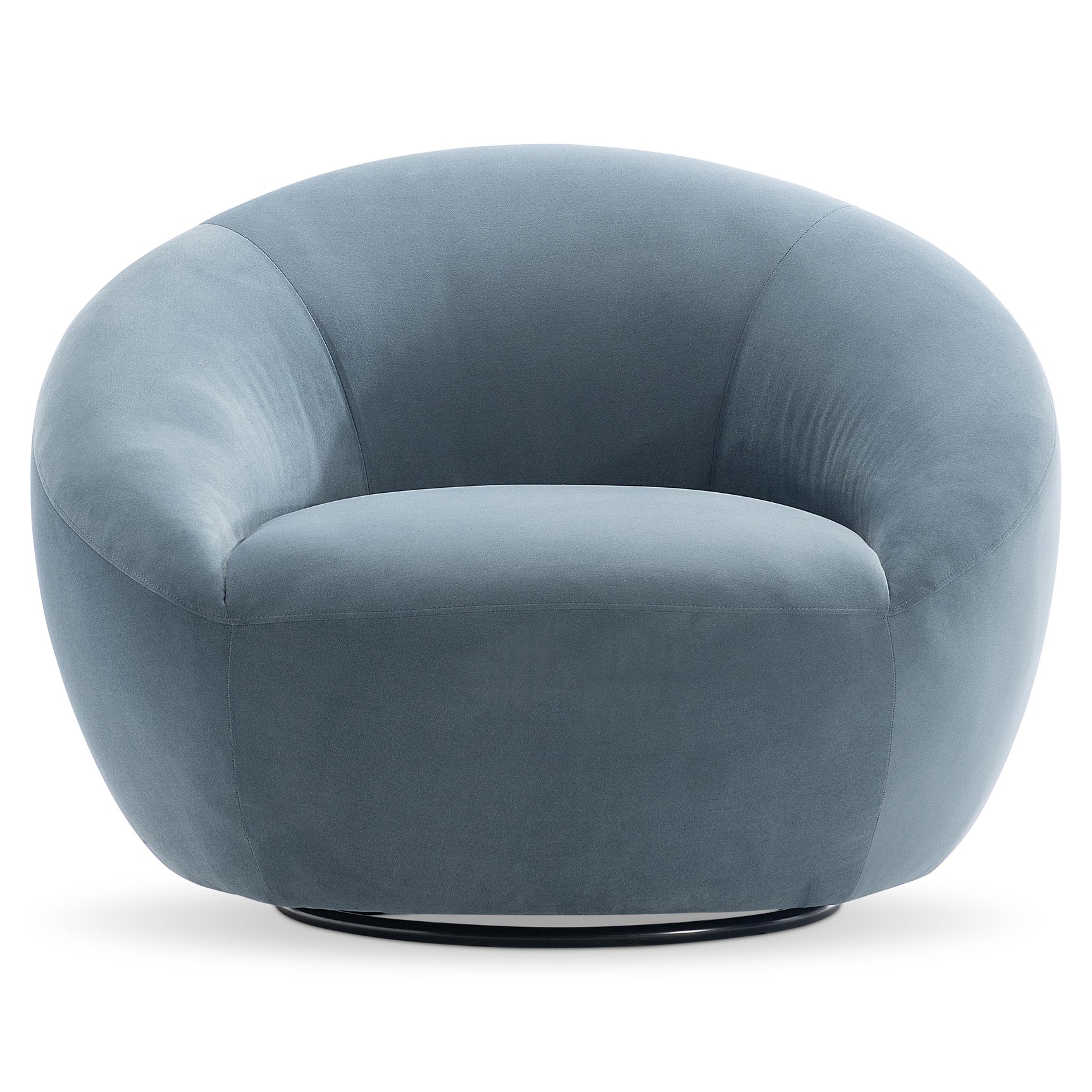 Rizz Blue Swivel Chair - Ornate Home