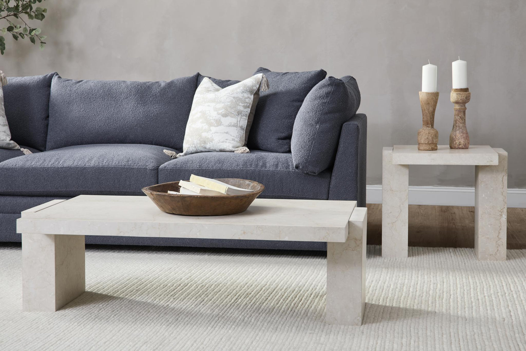 Rizza Cream Coffee Table - Ornate Home