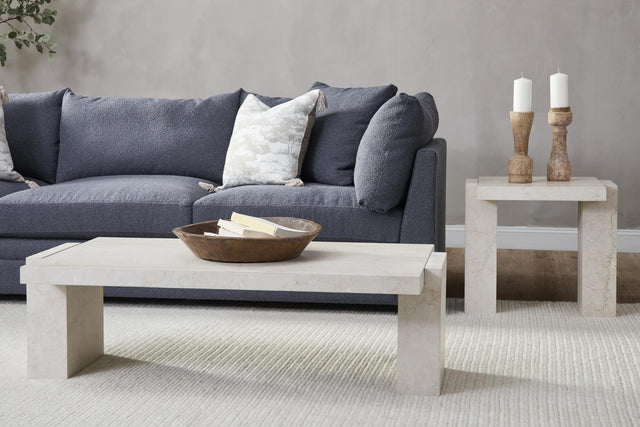 Rizza Cream Coffee Table - Ornate Home