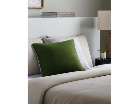 Rizzo Olive Green Wool Square Throw Pillow - Ornate Home