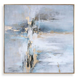 Road Less Traveled Black/Gold/Gray Abstract Art - Ornate Home