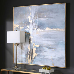 Road Less Traveled Black/Gold/Gray Abstract Art - Ornate Home