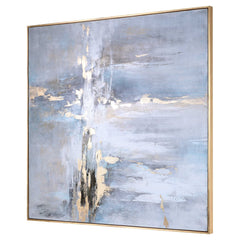 Road Less Traveled Black/Gold/Gray Abstract Art - Ornate Home
