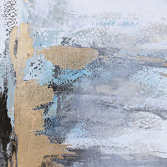 Road Less Traveled Black/Gold/Gray Abstract Art - Ornate Home