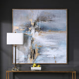 Road Less Traveled Black/Gold/Gray Abstract Art - Ornate Home