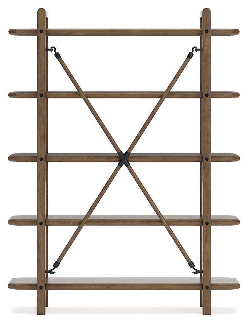 Roanhowe Brown 71" Bookcase (Online Special Price) - Ornate Home