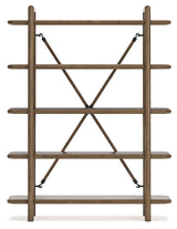 Roanhowe Brown 71" Bookcase (Online Special Price) - Ornate Home