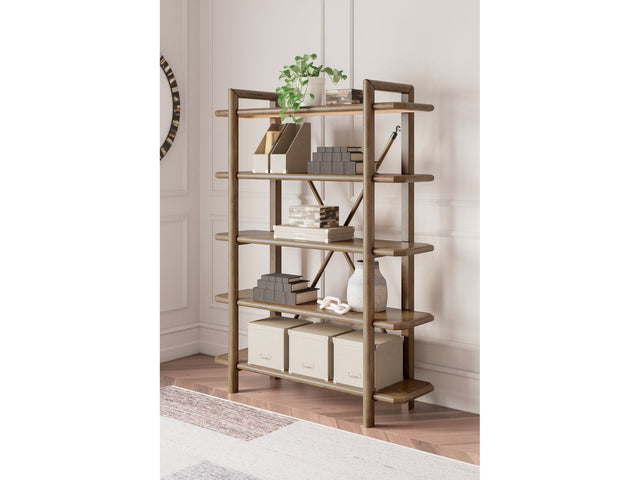 Roanhowe Brown 71" Bookcase - Ornate Home