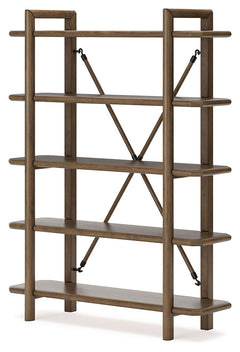 Roanhowe Brown 71" Bookcase - Ornate Home