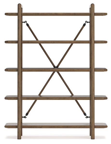 Roanhowe Brown 71" Bookcase - Ornate Home