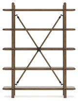 Roanhowe Brown 71" Bookcase - Ornate Home