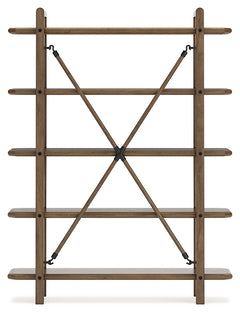 Roanhowe Brown 71" Bookcase - Ornate Home