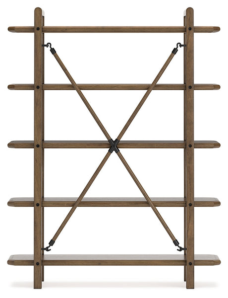 Roanhowe Brown 71" Bookcase - Ornate Home