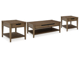 Roanhowe Brown Coffee Table and 2 End Tables (Online Special Price) - Ornate Home