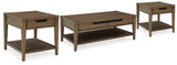 Roanhowe Brown Coffee Table and 2 End Tables (Online Special Price) - Ornate Home