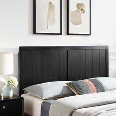 Robbie Black Wood Full Headboard - Ornate Home