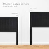 Robbie Black Wood Twin Headboard - Ornate Home