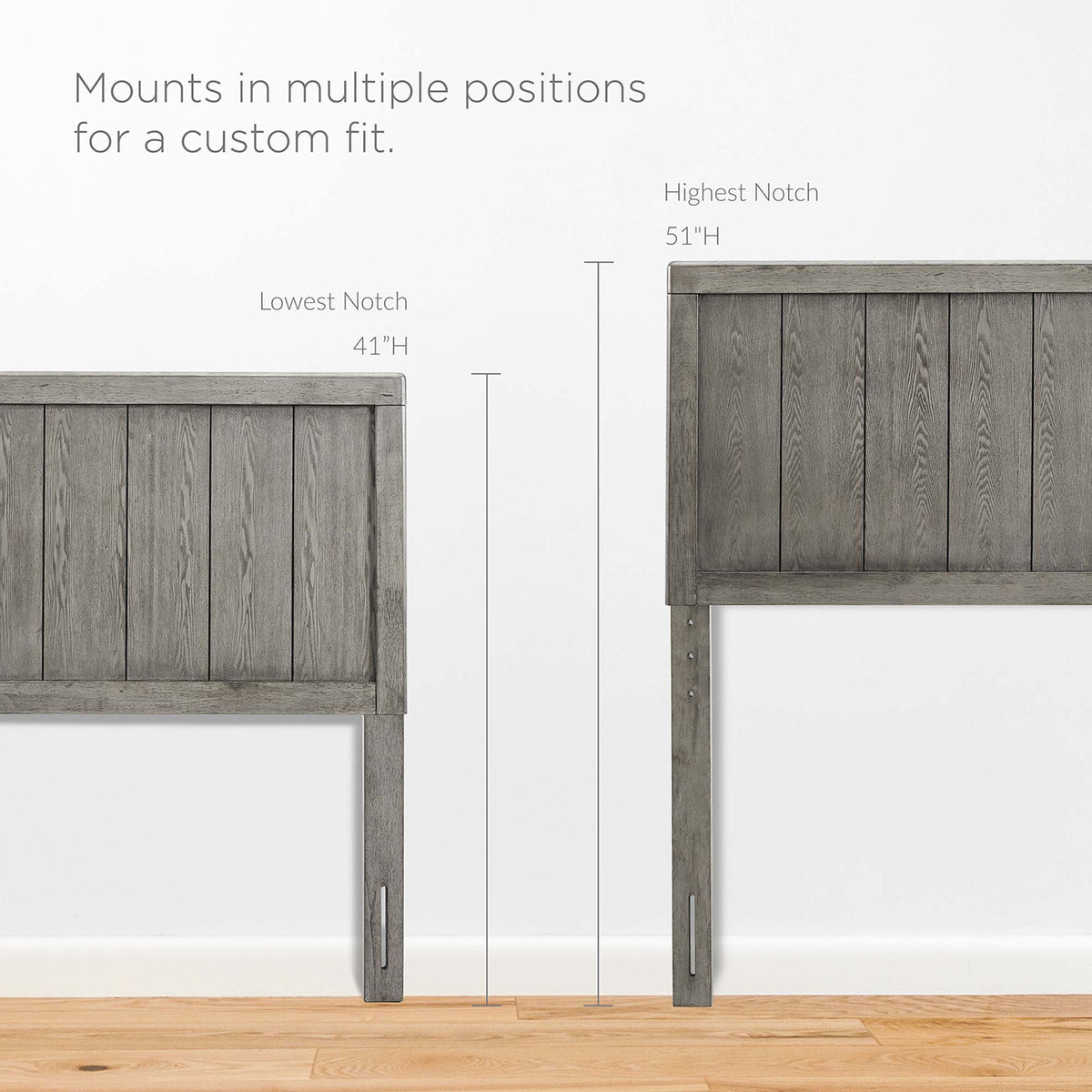 Robbie Gray Wood King Headboard - Ornate Home