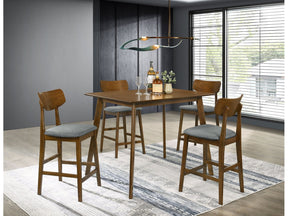 Robbie Walnut Counter Height Dining Room Set - Ornate Home