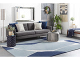 Robbins Modern Blue Wool Rug - Ornate Home