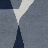 Robbins Modern Blue Wool Rug - Ornate Home