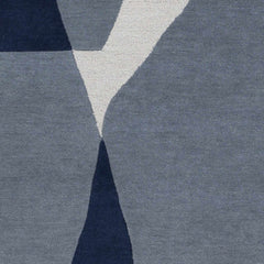 Robbins Modern Blue Wool Rug - Ornate Home
