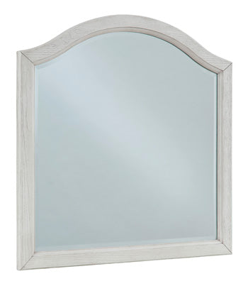 Robbinsdale Antique White 34" Bedroom Mirror (Online Special Price) - Ornate Home
