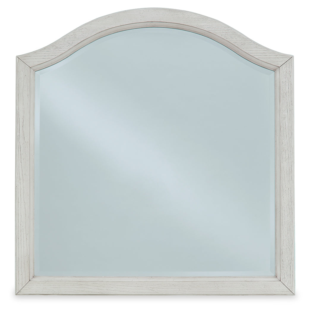 Robbinsdale Antique White 34" Bedroom Mirror (Online Special Price) - Ornate Home