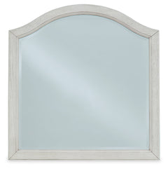 Robbinsdale Antique White 34" Bedroom Mirror - Ornate Home