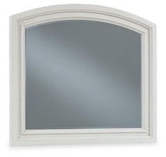 Robbinsdale Antique White 42" Bedroom Mirror - Ornate Home