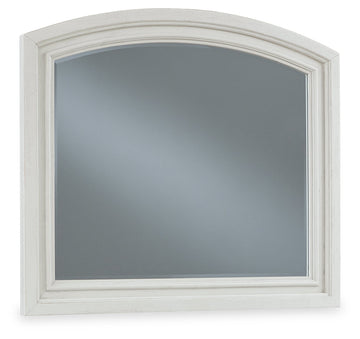 Robbinsdale Antique White 42" Bedroom Mirror - Ornate Home