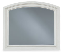 Robbinsdale Antique White 42" Bedroom Mirror - Ornate Home