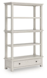 Robbinsdale Antique White Bookcase (Online Special Price) - Ornate Home