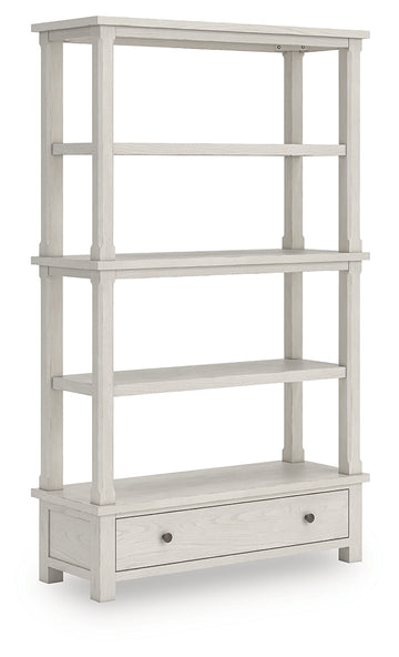 Robbinsdale Antique White Bookcase - Ornate Home