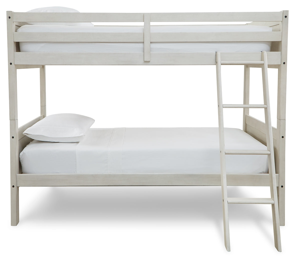 Robbinsdale Antique White Bunk Bedroom Set with Mattresses (Online Special Price) - Ornate Home