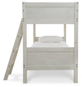Robbinsdale Antique White Bunk Bedroom Set with Mattresses (Online Special Price) - Ornate Home