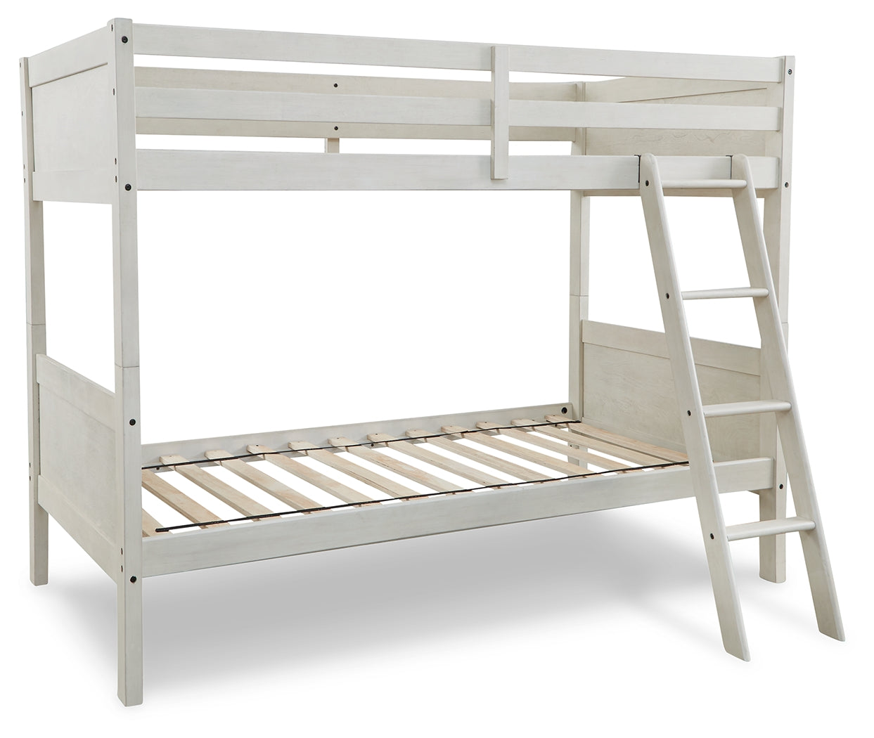 Robbinsdale Antique White Bunk Bedroom Set with Mattresses (Online Special Price) - Ornate Home