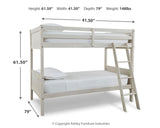 Robbinsdale Antique White Bunk Bedroom Set with Mattresses (Online Special Price) - Ornate Home