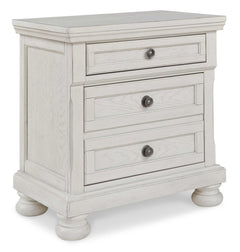 Robbinsdale Antique White Cal. King Sleigh Storage Bedroom Sets - Ornate Home