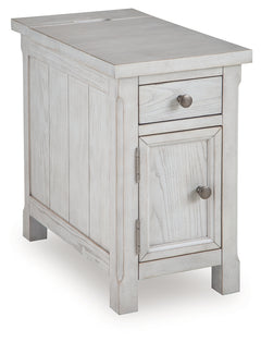 Robbinsdale Antique White Chairside End Table - Ornate Home