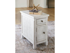 Robbinsdale Antique White Chairside End Table - Ornate Home