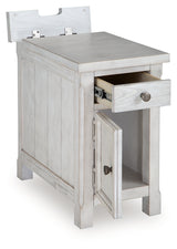 Robbinsdale Antique White Chairside End Table - Ornate Home