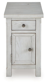 Robbinsdale Antique White Chairside End Table - Ornate Home