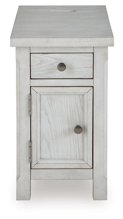 Robbinsdale Antique White Chairside End Table - Ornate Home