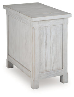 Robbinsdale Antique White Chairside End Table - Ornate Home