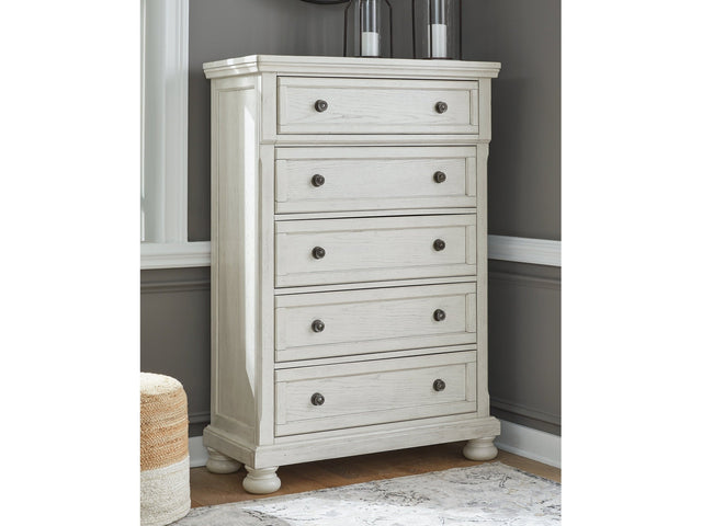 Robbinsdale Antique White Chest - Ornate Home