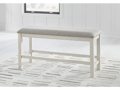 Robbinsdale Antique White Counter Height 49" Dining Bench (Online Special Price) - Ornate Home